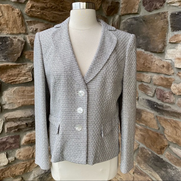 Talbots Silk Blend Tweed Blazer - Picture 5 of 14